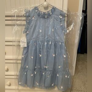 Pink chicken Santa dress size 12 eeeuc